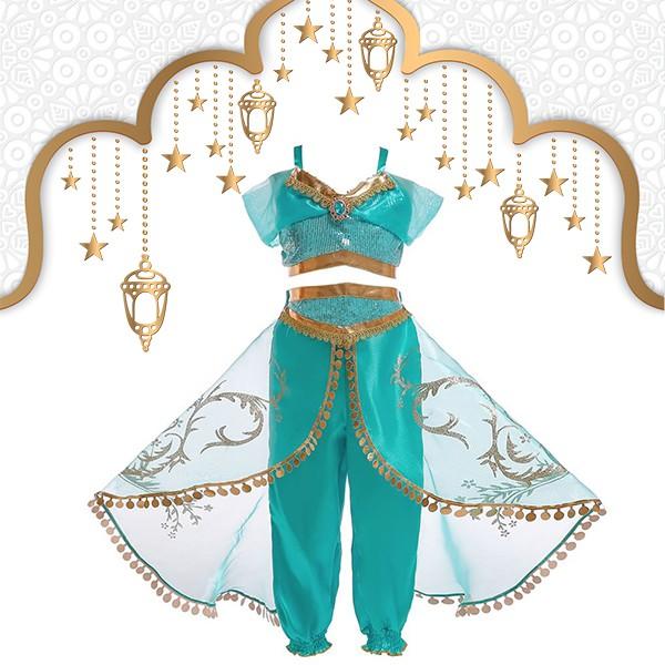 アラビアンドレス 子供 ベリーダンス ジャスミンドレス コスプレ 衣装 ジャスミン姫 アラジン なりきり キッズ プリンセス  お姫様 ハロウィン  ディズニー |  | 05