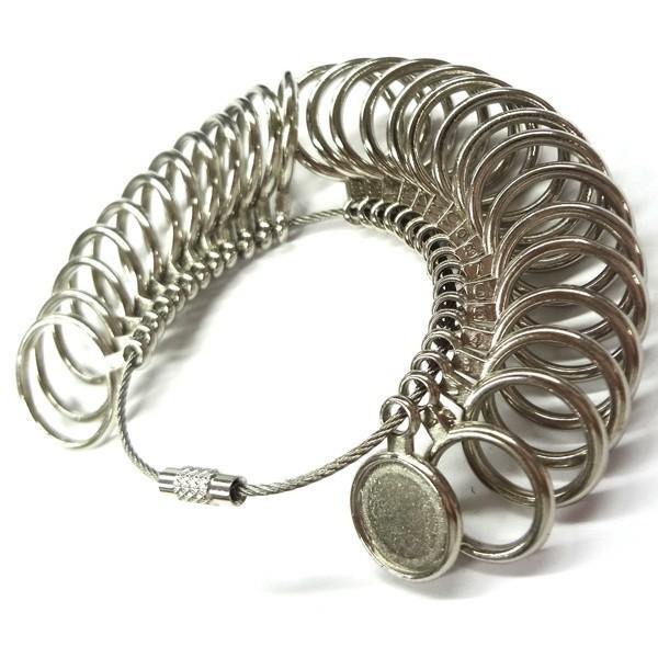 ネコポス便発送 リングゲージ 1号〜28号 日本標準規格 / 金属製 指のサイズ計る太さ 計測 測定 婚約指輪 結婚指輪 指 計る 測る |  | 01