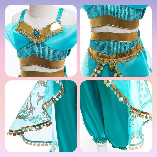 ☆レビューを書いてプレゼント☆キッズ プリンセスドレス /コスプレ クリスマス ディズニー 衣装 仮装 ラプンツェル エルサ シンデレラ アナ ジャスミン 子供 |  | 11