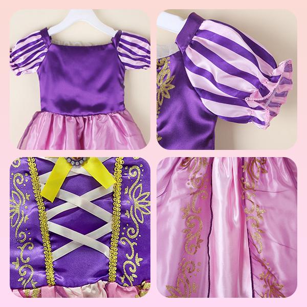 ☆レビューを書いてプレゼント☆キッズ プリンセスドレス /コスプレ クリスマス ディズニー 衣装 仮装 ラプンツェル エルサ シンデレラ アナ ジャスミン 子供 |  | 03