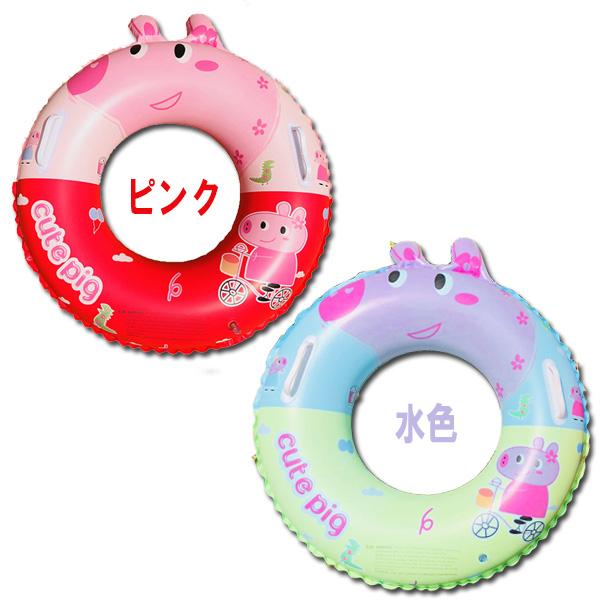 【サマーセール！】Peppa Pig 60cm 浮き輪 ペッパピッグ フロート / ペッパーとプール 子豚 海水浴 ジョージピッグ ダディ マミー ピッグ |  | 03