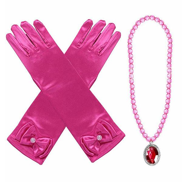 プリンセスジュエリー ピンク 5点セット☆ コスプレ アクセサリーセット ティアラ イヤリング ステッキ 指輪 手袋 プリンセス ディズニー キッズ 魔法 子供 |  | 02