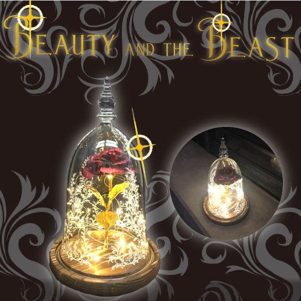 【レビューを書いて宅急便送料無料】美女と野獣 ライト ベル ディズニー  Disney 魔法の薔薇のライト 魔法のバラ | 