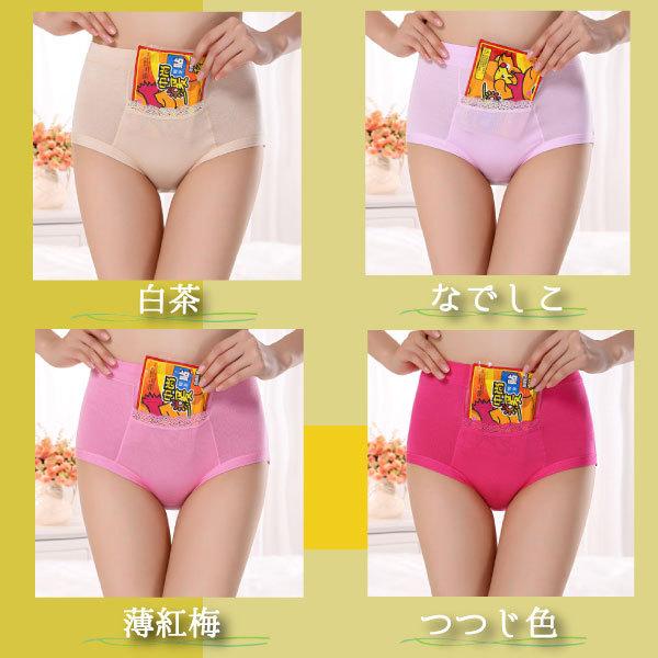 ハイウエストサニタリーショーツ 1枚ポケット付き 生理用ショーツ ハイウエスト レディース 下着 パンツポケット付き 生理用パンツ さわやか カラヴァリ |  | 05