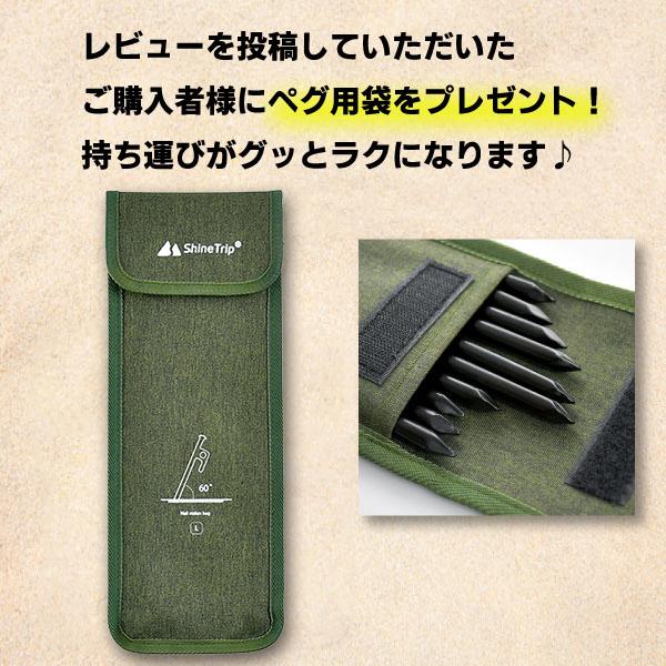 スチールペグ ペグ スチール製 選べる本数 20cm 12本 16本 引抜穴 テント タープ 設営 キャンプ アウトドア レビューでペグ袋プレゼント！ |  | 07