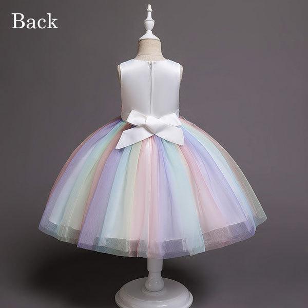 フェアリードレス 発表会 子供 ドレス 110 120 130 140cm ピアノ バイオリン ドレス 子供 発表会 女の子 結婚式 フォーマル ドレス ノースリーブ パーティー |  | 03