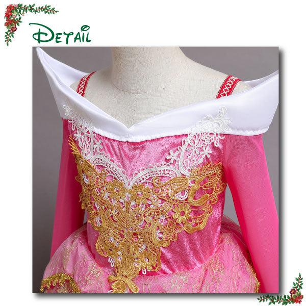 NEW 長袖 オーロラ ドレス 子供用 ハロウィン 姫 コスプレ 衣装 仮装 パーティー コスチューム キッズ プリンセス オーロラ姫 お姫様 女の子 ディズニー |  | 03