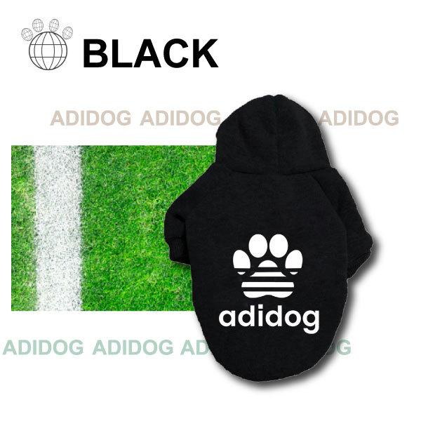 NEWアディドッグ 裏起毛 トレーナー 5色 S M L XL XXL ドッグウェア 犬用 パーカー 服 パロディ 服 長袖 スェット フーディー ブルドッグ |  | 04