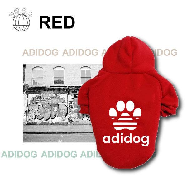 NEWアディドッグ 裏起毛 トレーナー 5色 S M L XL XXL ドッグウェア 犬用 パーカー 服 パロディ 服 長袖 スェット フーディー ブルドッグ |  | 06