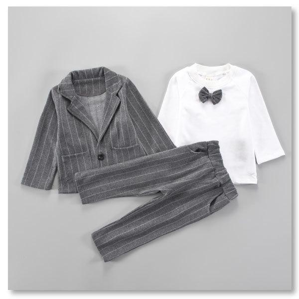キッズ フォーマル 3点セット 男の子 フォーマルスーツ 上下セット 子供  ジャケット パンツ スーツ 入園式 子供服 男の子 入学式 卒業式 入園式 赤ちゃん |  | 06