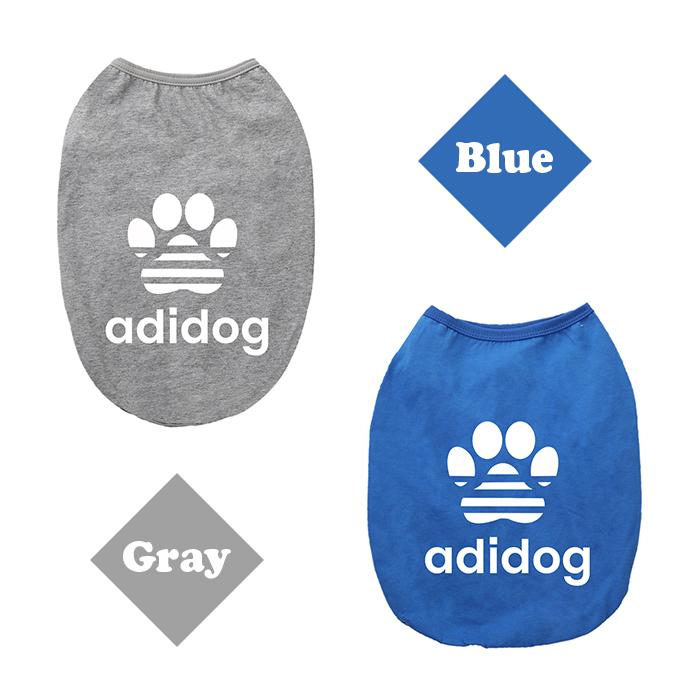 NEWアディドッグ Tシャツ 5seze S M L XL 2XL７色 ドッグウェア シャツ かっこいい 超小型犬 小型犬 中型犬 服 パロディ 服 半袖 チワワ 豆柴 日焼け |  | 02