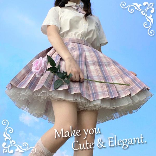 二層 パニエ ホワイト 45cm インナースカート ボリュームアップ アンダースカート インナー スカート ワンピース ドレス ロリータ ゴージャス キッズ |  | 01