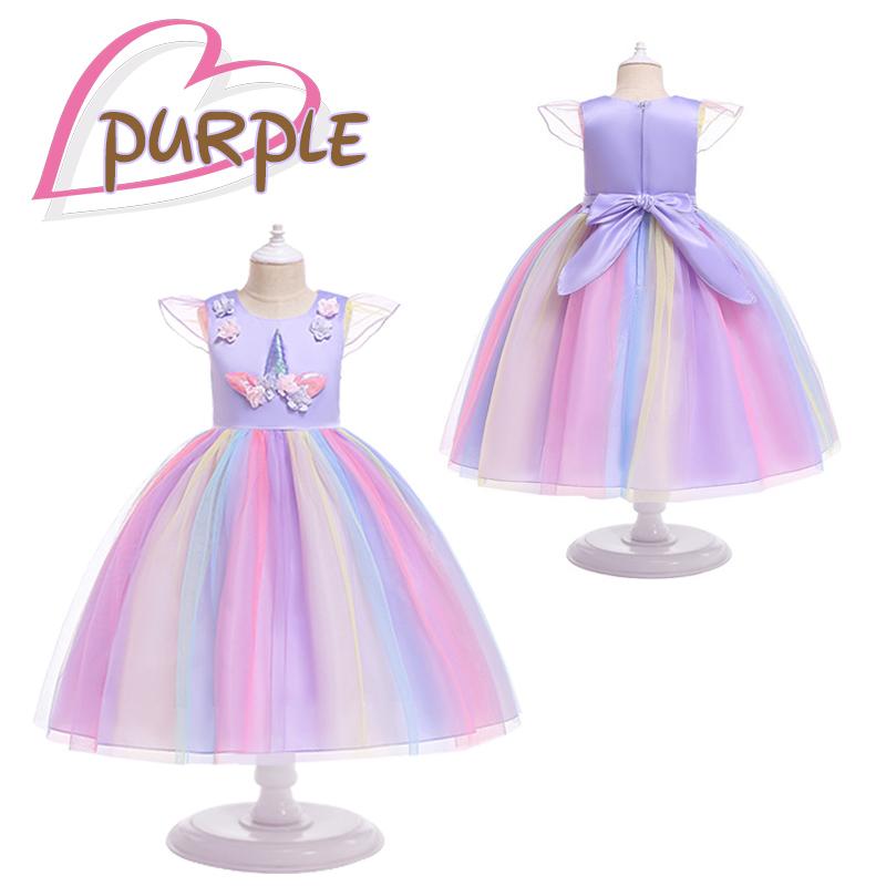 リトル ユニコーンドレス クリスマス ハロウィン 仮装 コスプレ 衣装 ドレス 女の子 子供 キッズ ピンク パープル ユニコーン 妖精 レインボー ワンピース |  | 04