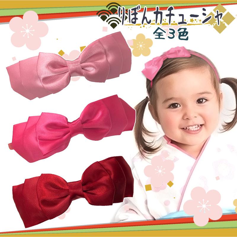 りぼんカチューシャ ヘアバンド ヘアアクセサリー ピンクリボン