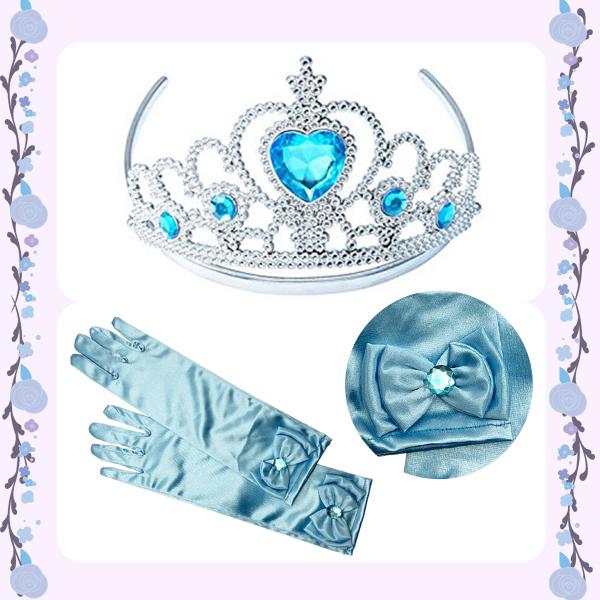 プリンセスジュエリー ブルーローズ アクセサリーセット コスプレ 指輪 ティアラ ステッキ ネックレス イヤリング 指輪 水色 青 子供 キッズ 魔法 ディズニー |  | 02