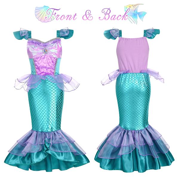 キッズ 人魚姫 ドレス プリンセス ハロウィン コスプレ 衣装 仮装 パーティー 発表会 ドレス コスチューム プリンセス 子供 お姫様 服 マーメイド ディズニー |  | 04