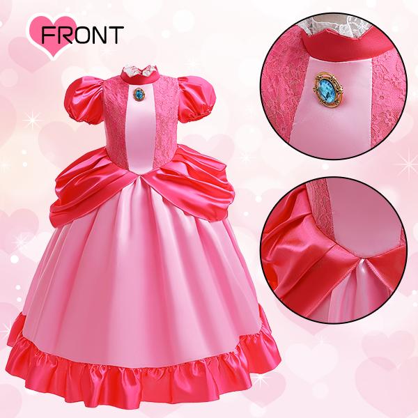 ピーチプリンセスドレス なりきり 3点セット コスプレ 衣装 仮装 女の子 子供服 キッズ ドレス ティアラ 手袋 ハロウィン クリスマス ピーチ姫 マリオ USJ |  | 03