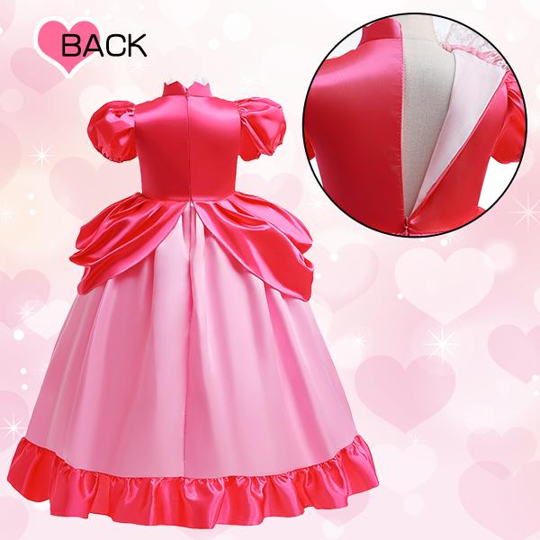 ピーチプリンセスドレス なりきり 3点セット コスプレ 衣装 仮装 女の子 子供服 キッズ ドレス ティアラ 手袋 ハロウィン クリスマス ピーチ姫 マリオ USJ |  | 04