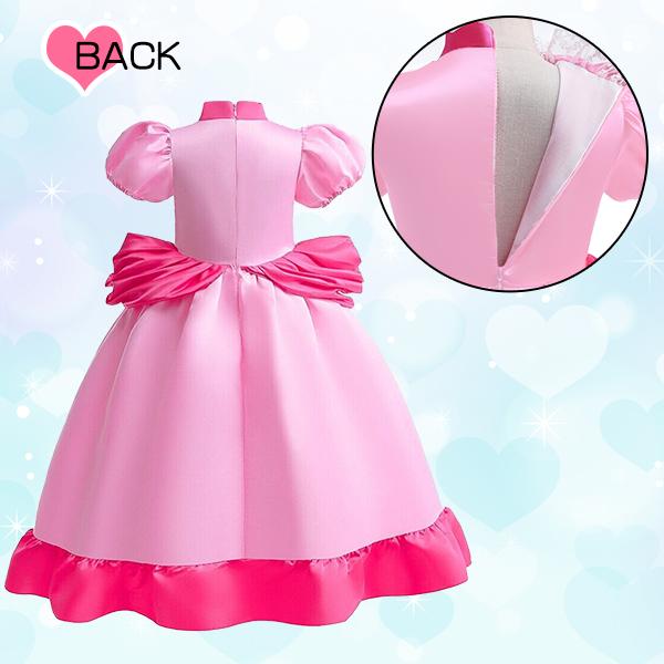 ピーチ姫コスチューム 3点セット コスプレ 衣装 仮装 クリスマス