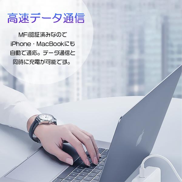 [3]USB iPhone Lightning ケーブル 長さ選べる3本セット 1m 1.5m 2m / PD 急速充電 データ通信 データ転送 スマホ 充電 コード ライトニング タイプA |  | 02