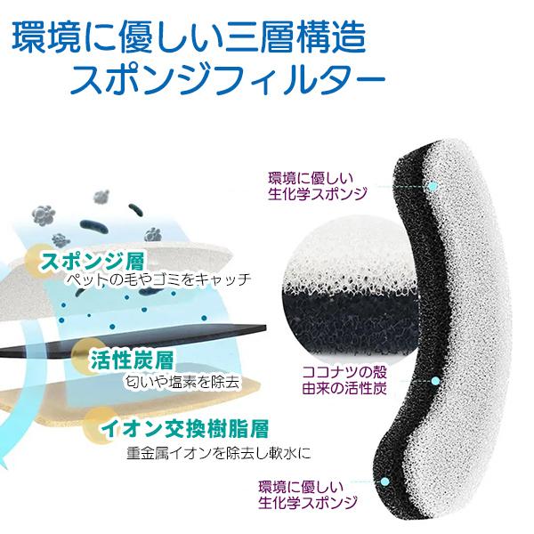 ペット用 自動給水器 交換用 浄水フィルター 黒★ 5枚/8枚セット 枚数選択 活性炭 循環式 犬 猫 鳥 ろ過 浄水 軟水化 清潔 健康 自動水飲み 水分補給 |  | 01