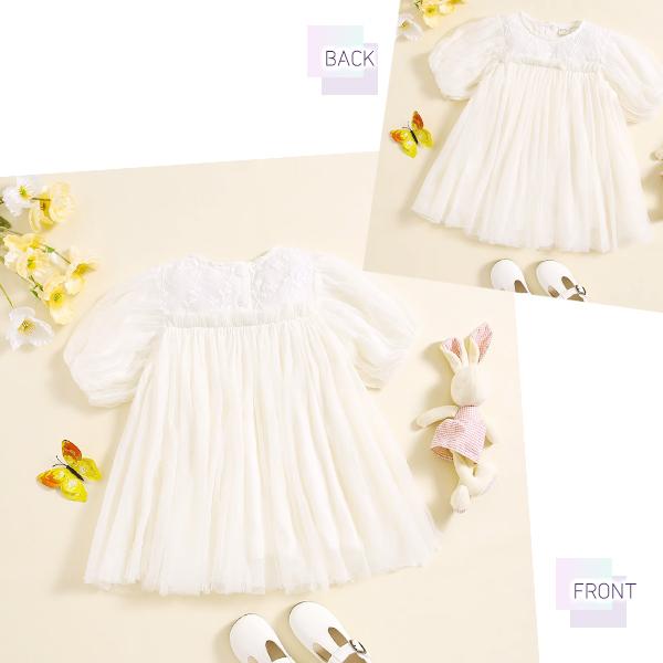 セレモニードレス ベビードレス リングガール ベールガール 結婚式 ワンピース チュチュ 子供服 フリル チュール 発表会 女の子 秋 冬 春 セレモニー ドレス |  | 05