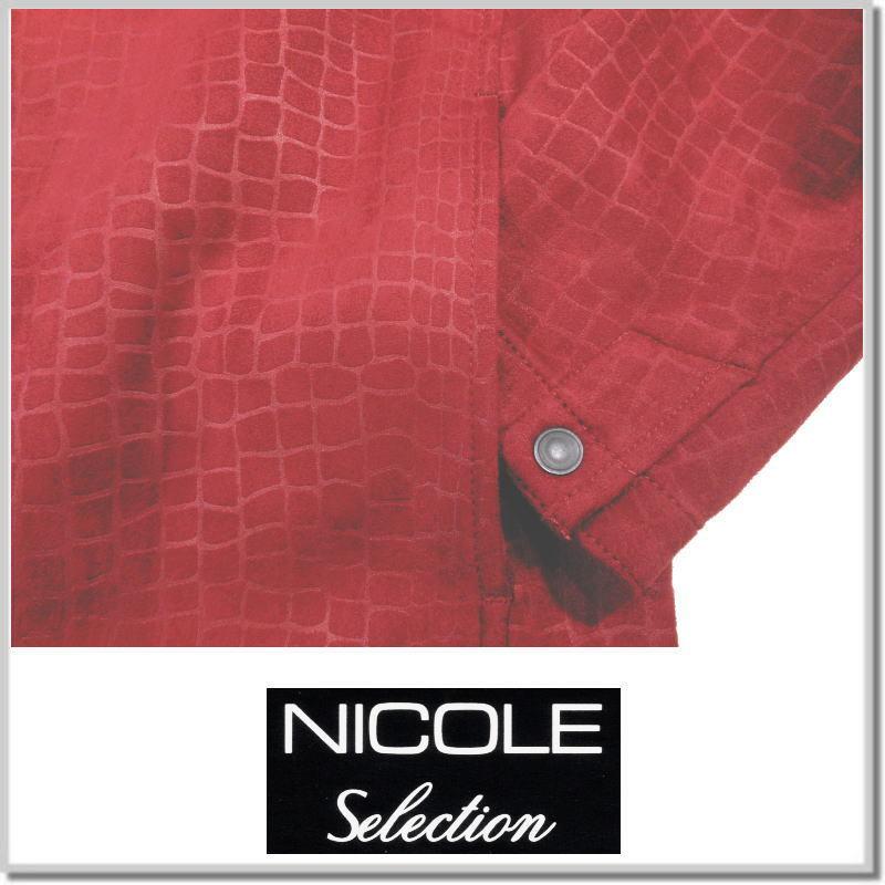 ニコルセレクション NICOLEselection ハイテンションポンチスエードパーカー 1466-3732-01(RED) ブルゾン ジャケット｜five｜04