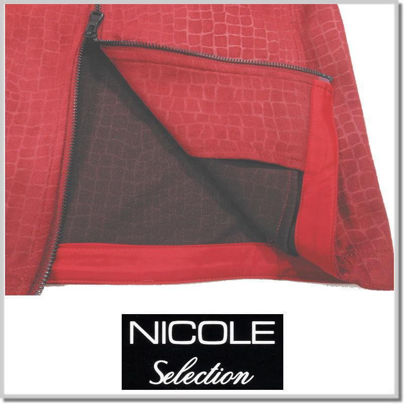 ニコルセレクション NICOLEselection ハイテンションポンチスエードパーカー 1466-3732-01(RED) ブルゾン ジャケット｜five｜05