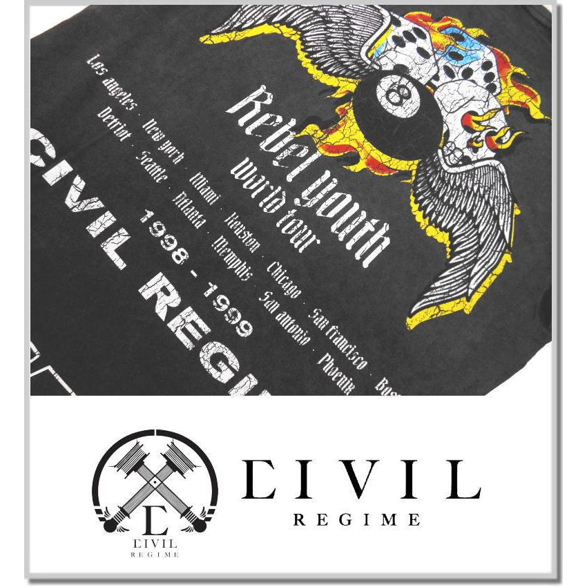 シビルレジーム CIVIL REGIME 8 BALL TEE 20CVSP07T VINTAGE BLACK 半袖Tシャツ カットソー