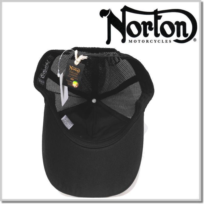 ノートン Norton モーターサイクル ブラック メッシュ キャップ 232N8707 CAP 帽子 HAT｜five｜06
