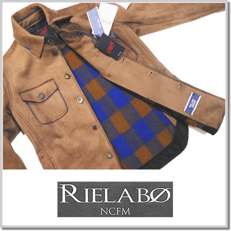 日本未発売 リエラボ RIELABO (NICOLE MEN) 2564-3750 FOR CLUB スウェードボンディング(イタリア製)ジャケット  BOB カバーオール ジャケット