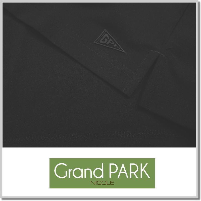 グランドパーク Grand PARK NICOLE 圧縮マイクロ鹿の子ポロシャツ 3269-9520-49(BLACK) 半袖ポロ カットソー｜five｜04