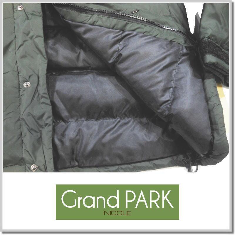 グランドパーク Grand PARK NICOLE Thermore(サーモア）中綿フードブルゾン 3569-3720-47(GREEN) 中綿パーカー｜five｜05
