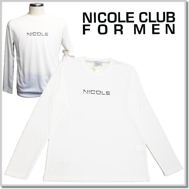 NICOLE CLUB FOR MEN ニコルクラブフォーメン ロゴ刺繍長袖T NICOLE CLUB FOR MEN ニコルクラブフォーメン ロゴ刺繍長袖T