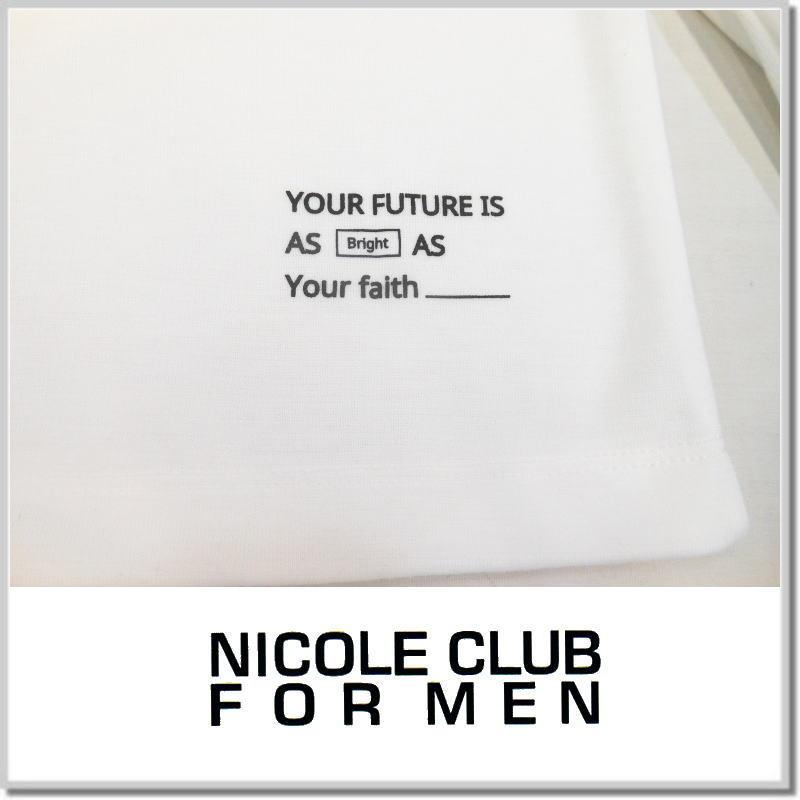 NICOLE CLUB FOR MEN ニコルクラブフォーメン ロゴ刺繍長袖T NICOLE CLUB FOR MEN ニコルクラブフォーメン ロゴ刺繍長袖T