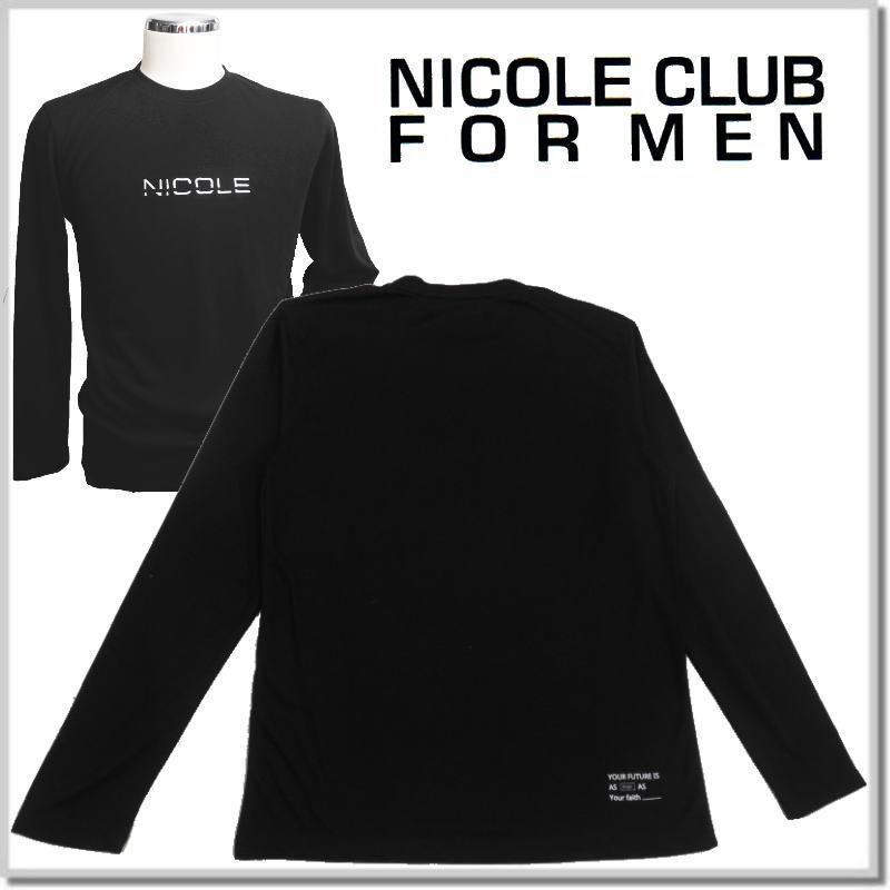 NICOLE CLUB FOR MEN ニコルクラブフォーメン ロゴ刺繍長袖T NICOLE CLUB FOR MEN ニコルクラブフォーメン ロゴ刺繍長袖T