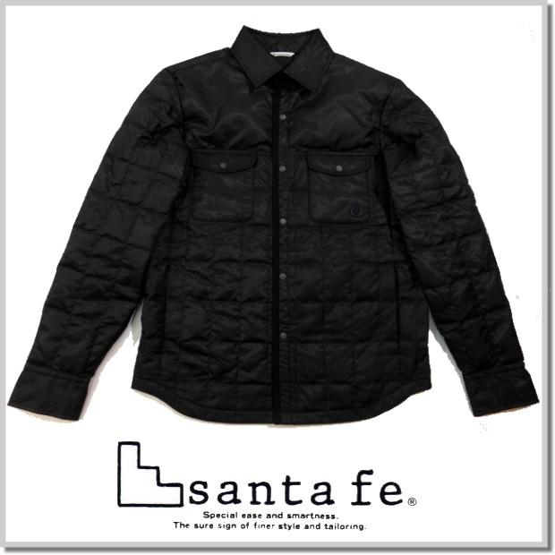 世界的に有名な santa fe/サンタフェ BLACK 54403-019 ドビータフタダウンシャツJACKET - コート、アウター