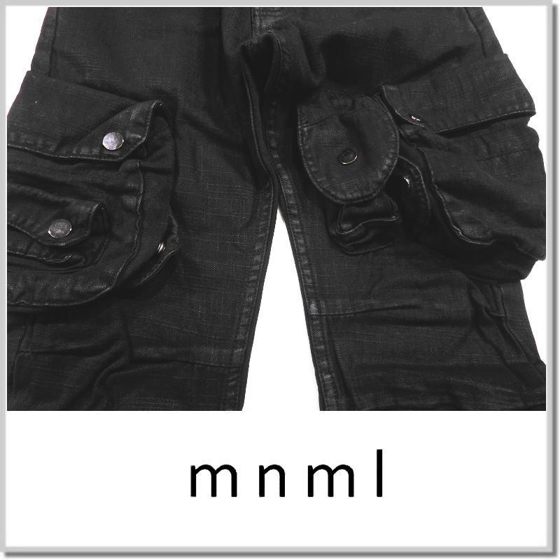 ミニマル mnml WAXED DENIM CARGO PANTS M2019 カーゴパンツ ストリート カジュアル ジーンズ｜five｜04