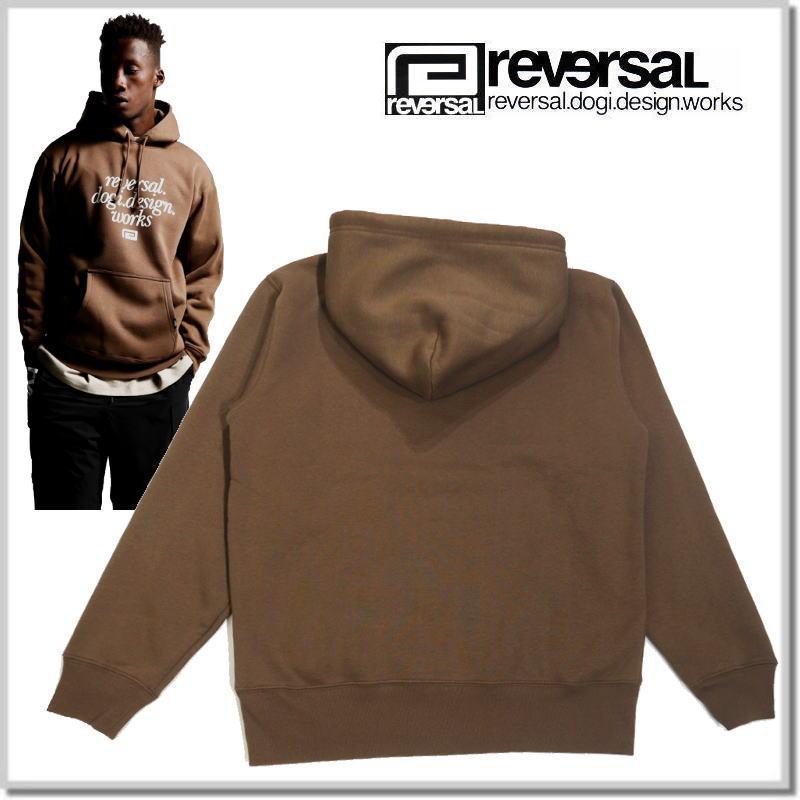 リバーサル reversal CLASSIC LOGO HOODIE rv23aw201-BROWN スウエットパーカー｜five｜06