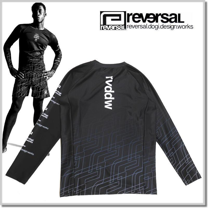 reversal リバーサル OBLIQUE BIG MARK LONG RASH GUARD reversal リバーサル OBLIQUE BIG MARK LONG RASH GUARD