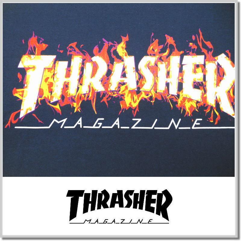 スラッシャー THRASHER FLARE T-SHIRT TH91340-SLATE 半袖Tシャツ カットソー｜five｜03