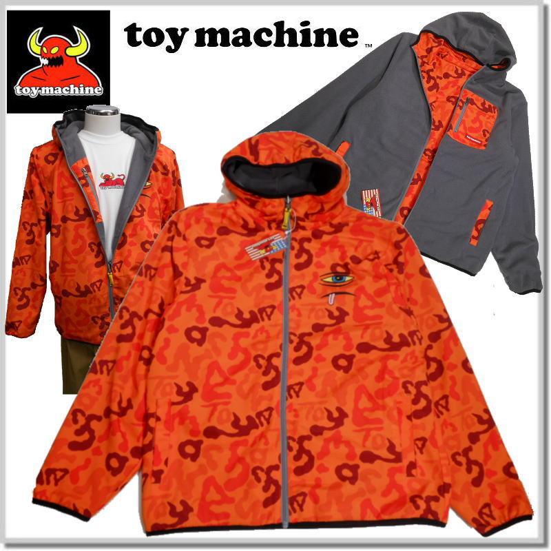 トイマシーン toy machine CAMO REVERSIBLE FLEECE PARKA TMFBJK21-ORANGE リバーシブル