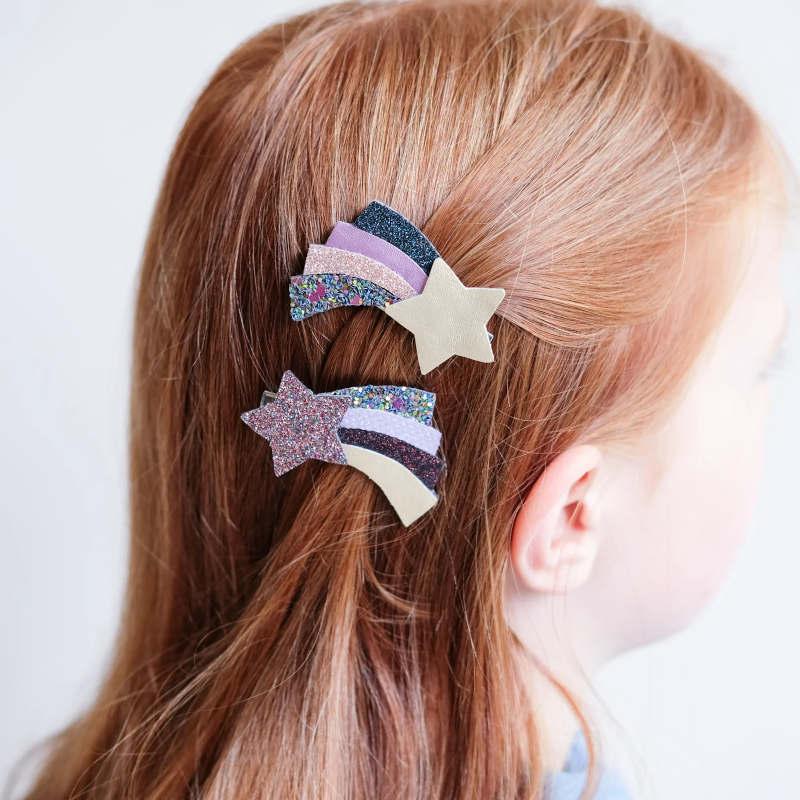 アレクサンドルドゥパリ クリップ ハート りぼん 大 ブラウン 茶色