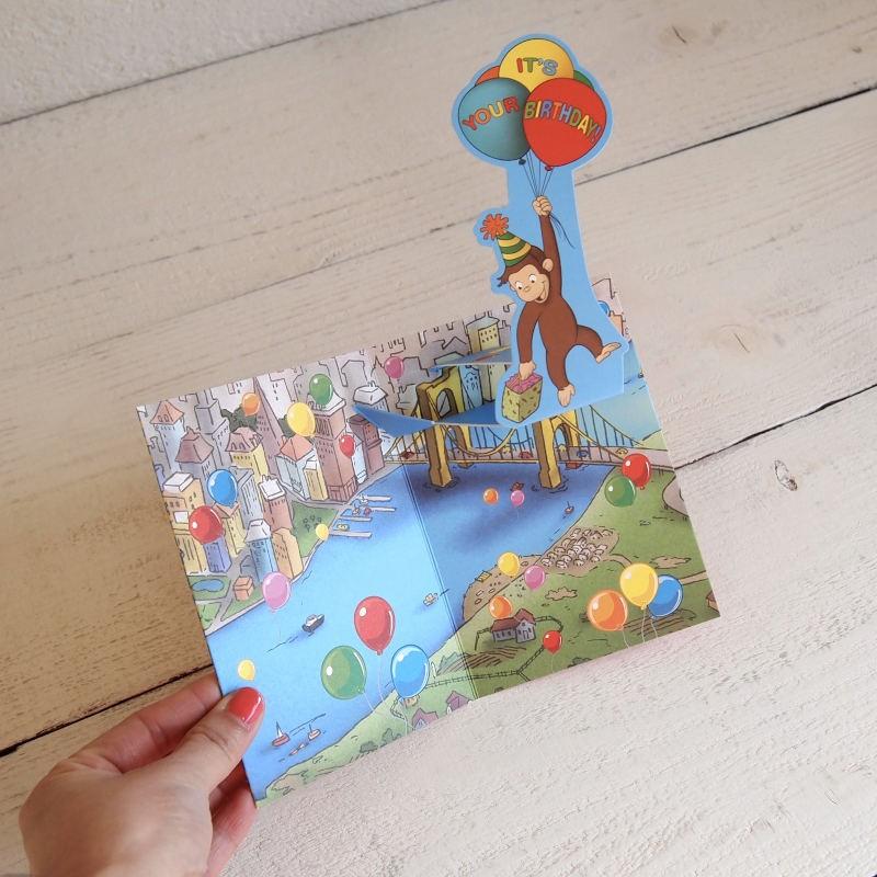 グリーティングカード Curious George おさるのジョージ ポップカード ゆうパケット対応商品です S 1030 Five Ten Online Shop 通販 Yahoo ショッピング