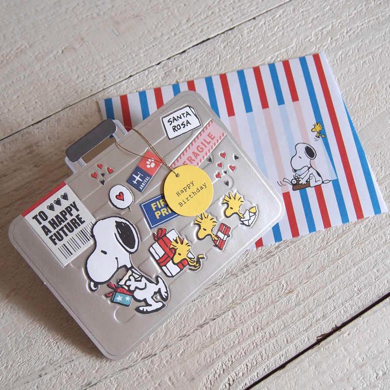 グリーティングカード Peanuts スヌーピー 立体バースデーカード バースデーラゲッジ ゆうパケット対応商品です Snoopy ピーナッツ 誕生日 S 1195 Five Ten Online Shop 通販 Yahoo ショッピング