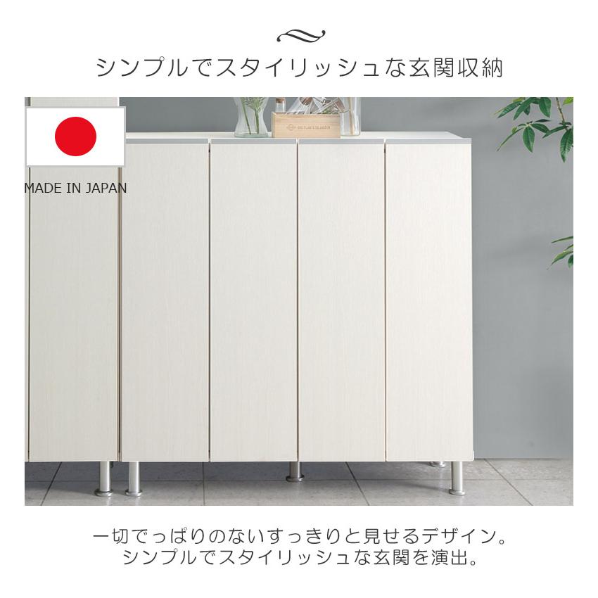 下駄箱 棚 薄型 靴箱 幅100 収納 シューズボックス 木製収納 収納家具 省スペース おしゃれ 可動棚 木製 シューズラック 玄関収納_5