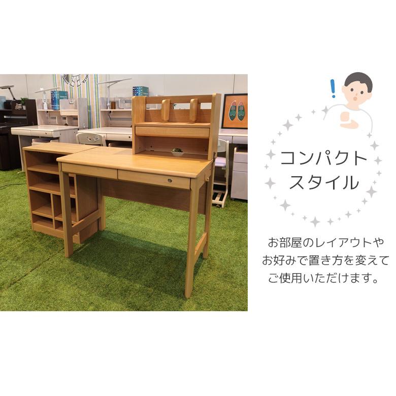 学習机 シンプル 学習デスク デスクセット おしゃれ 3点セット 幅95 ワークデスク 上棚 書棚３点 95cm幅 机 勉強机 パソコンデスク リモートデスク_6