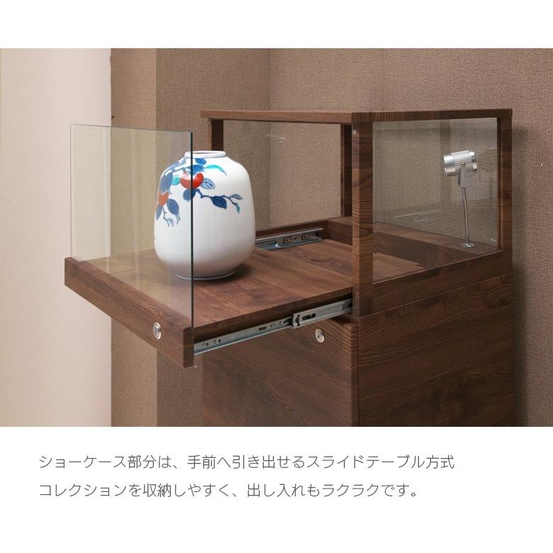 コレクションボード ハイタイプ 収納 コレクションラック おしゃれ 幅55cm 高さ120cm ラック 深型 ガラス アンティーク｜fiveseason｜10