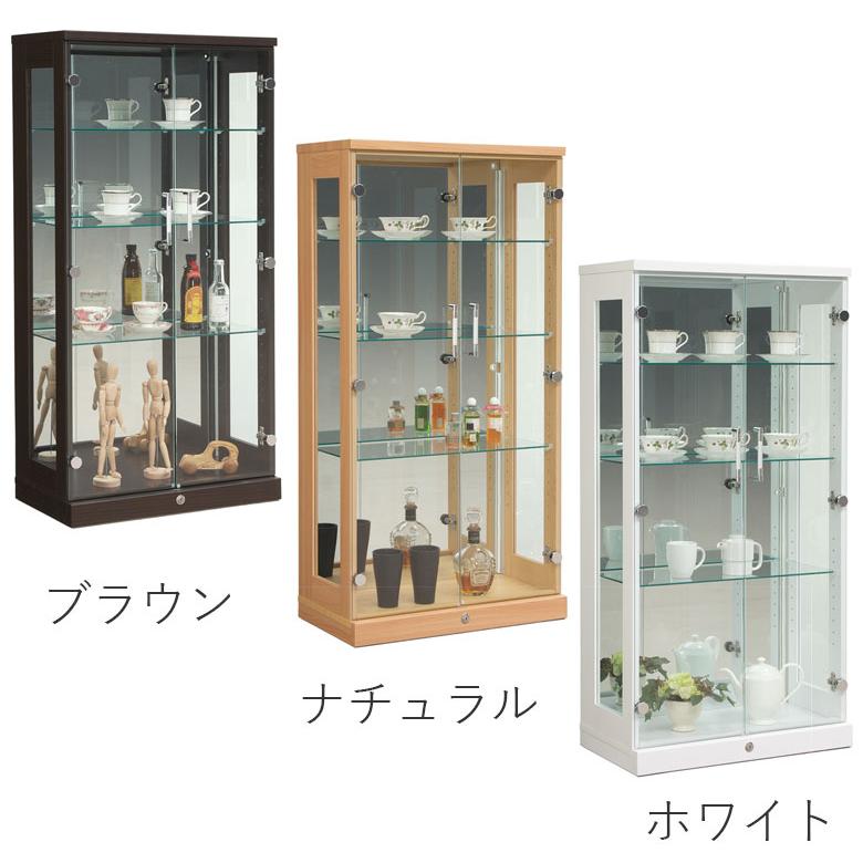 コレクションケース ガラスケース 幅65cm オープン収納 フィギュアラック ガラスラック フィギュアケース 落下防止 ホワイト ブラウン 人気・おすすめ｜使いやすい・旅行におすすめ 品質保証 全国発送 日本国内発送・最短翌日お届け