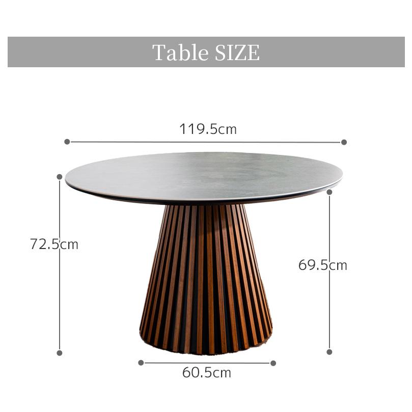 ミーティングテーブル　円形ダイニング丸テーブル 円形 ダイニングテーブル 幅120cm TAP-003 2色対応 テーブル単品